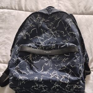 Michael Kors Navy and Black Backpack